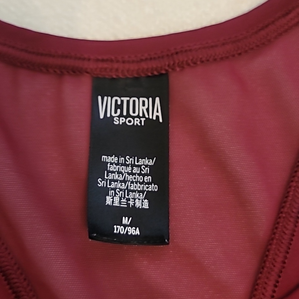 Victoria's Secret Black and Burgundy Tank Tops - Picture 2 of 5